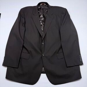 Ferretti Uomo Mens Brown Super 100% Wool 2-Button Blazer Jacket 50R 46W